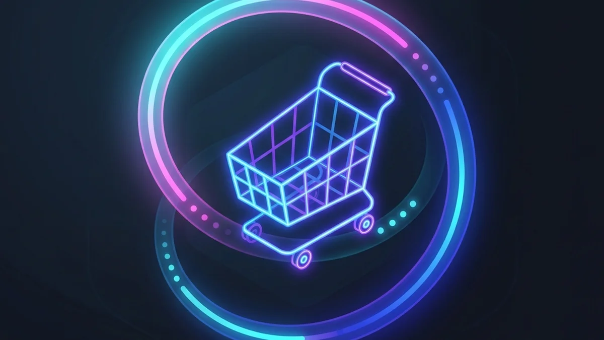 A digital shopping cart loading endlessly